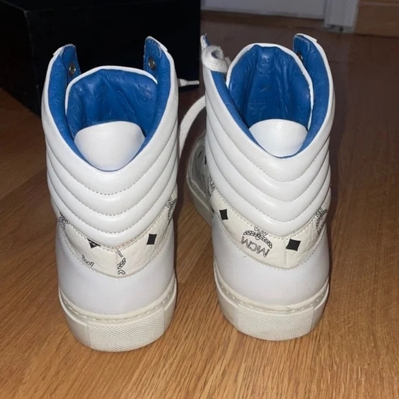 Rare MCM White High-Top Sneakers Brand New Comes With Box And  Original Receipt - Picture 7 of 7
